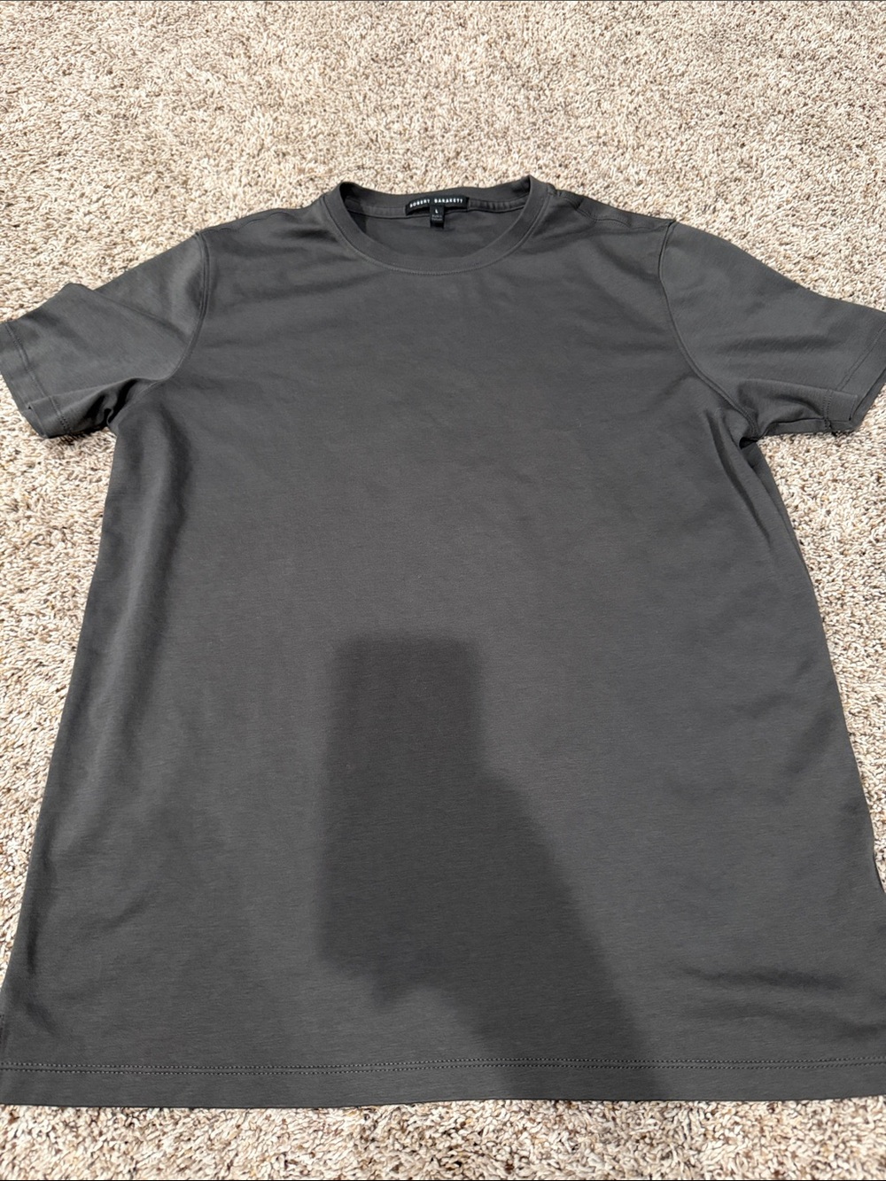 Robert Barakett Iron Gray Short Sleeve Crew Tee Size Large
